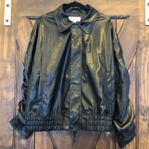 NWT AVA & VIV FAUX LEATHER JACKET